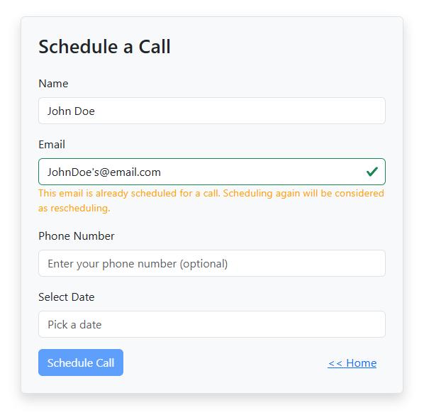 Rescheduling functionality